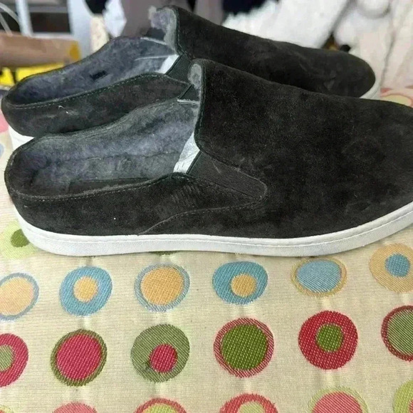 Vince Verrell 3 Suede Shearling Mule Style Sneaker Size 7.5 - Picture 4 of 8